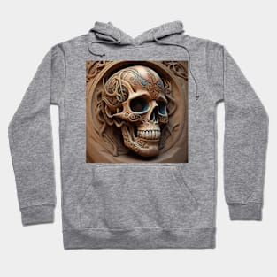 carved skull Hoodie